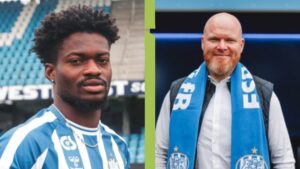 Collage med Gyamfi og Brydegaard