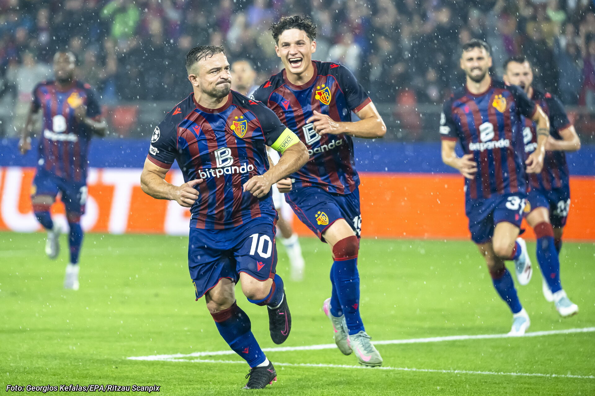 Xherdan Shaqiri scorer til 1-0 mod FC København for FC Basel.