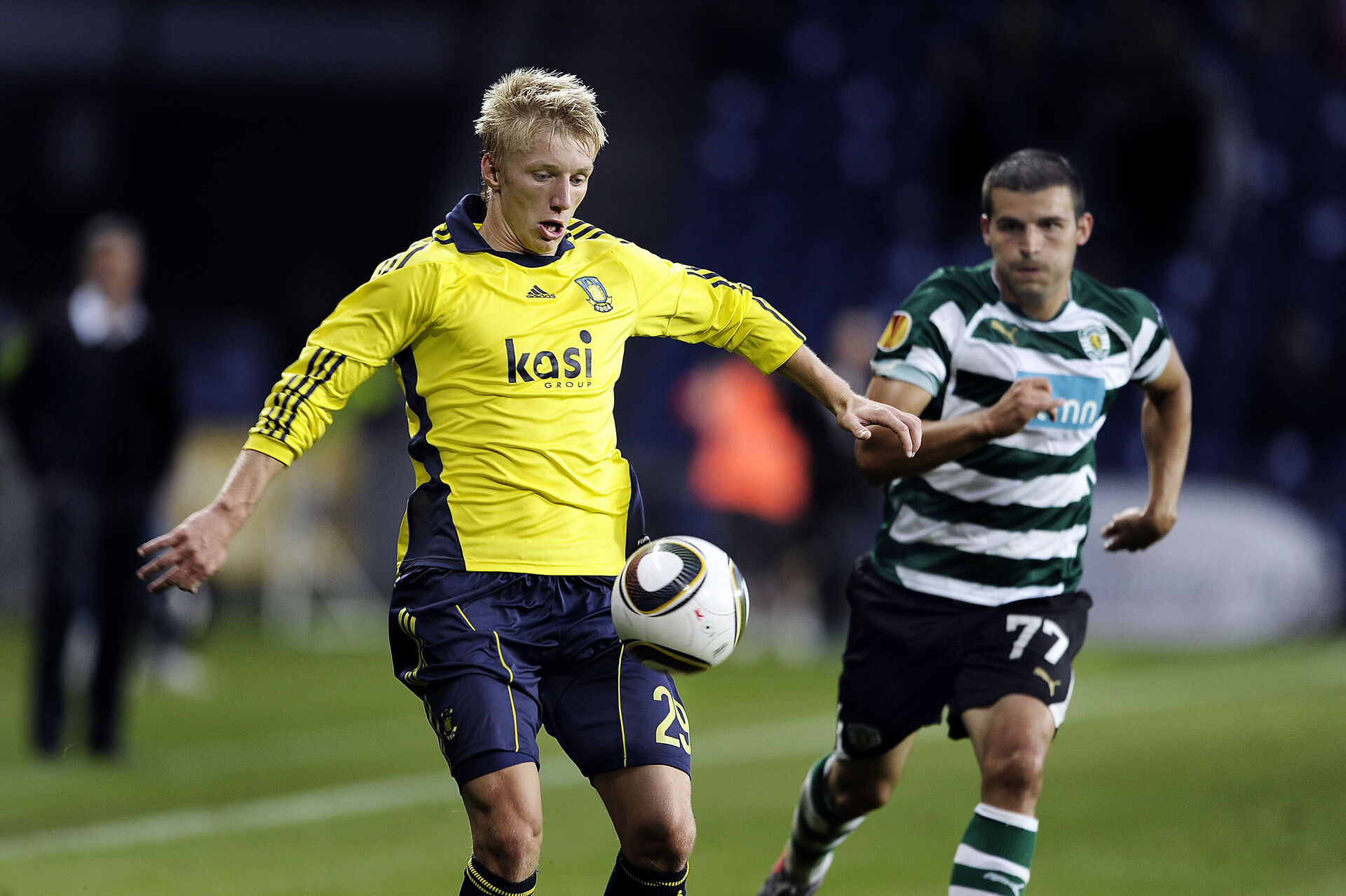 Daniel Wass i aktion imod Sporting