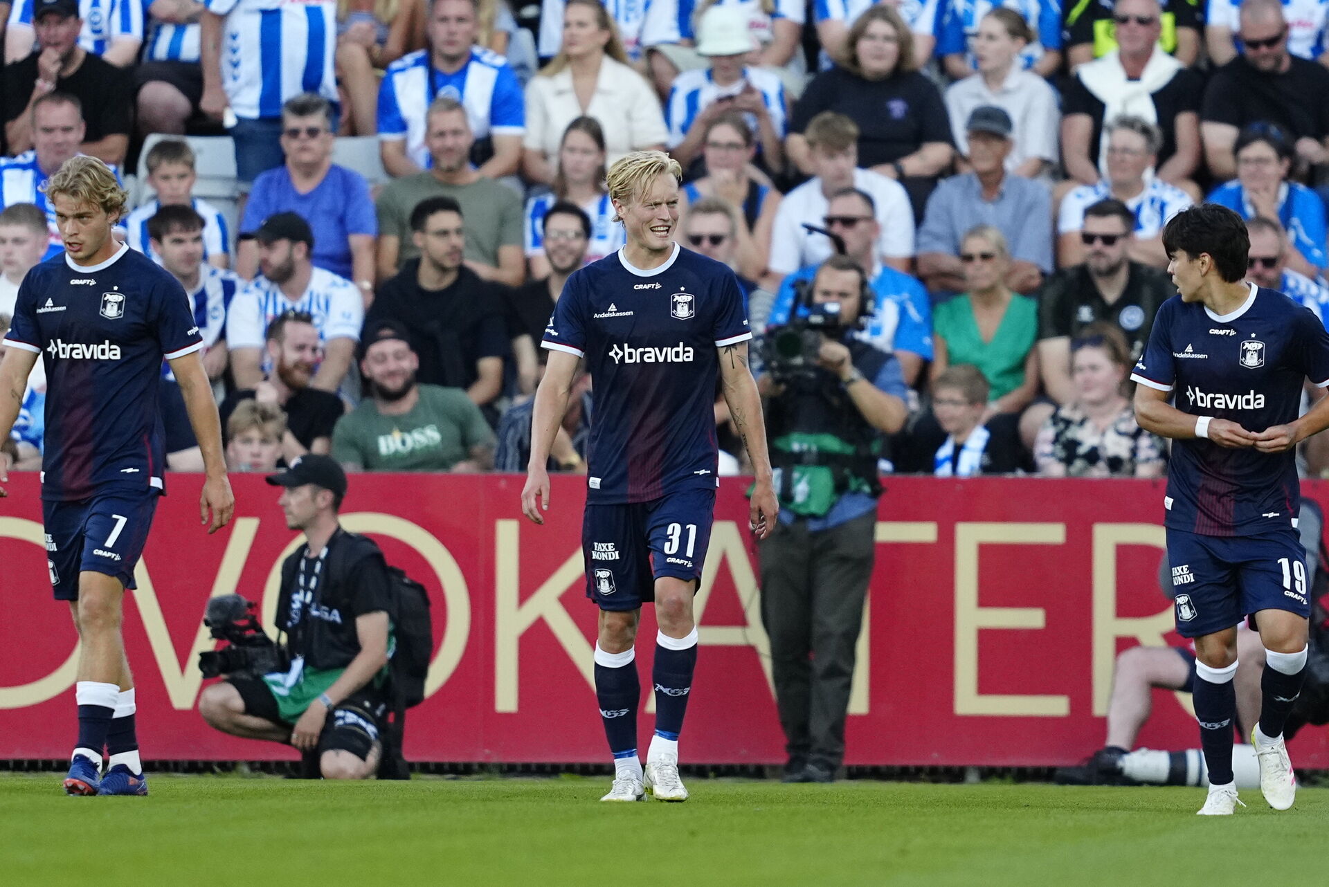 Tobias Bech i kampen mellem AGF og OB, hvor AGF sejrede med 5-1.