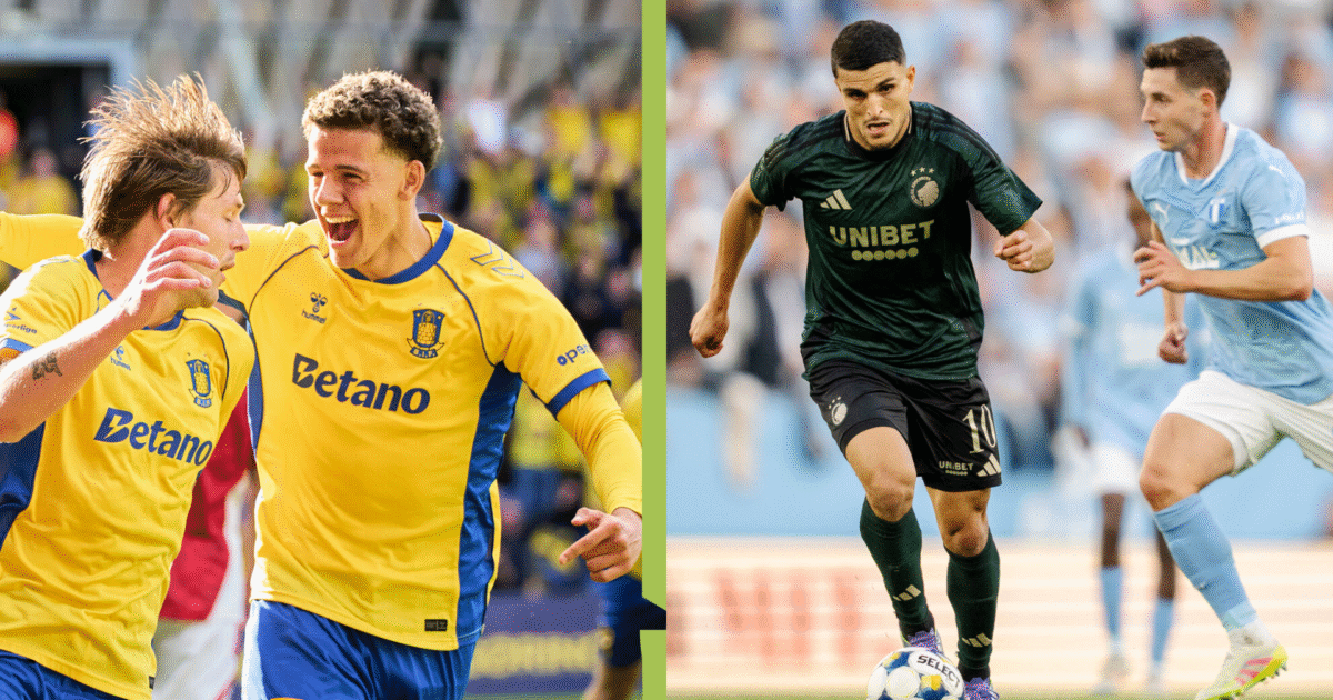 Her kan du se de danske returkampe i Europa League og Conference League Foto: Mads Claus Rasmussen/Ritzau Scanpix / Thomas Traasdahl/Ritzau Scanpix