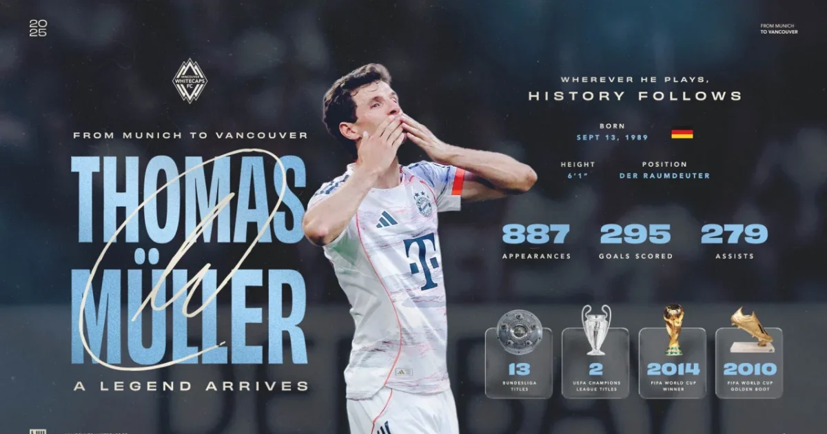 Officielt: Jesper Sørensen henter Thomas Müller Foto: Vancouver Whitecaps