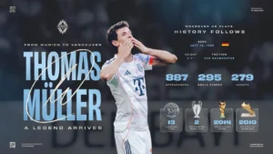 Thomas Müller skifter til Vancouver Whitecaps.