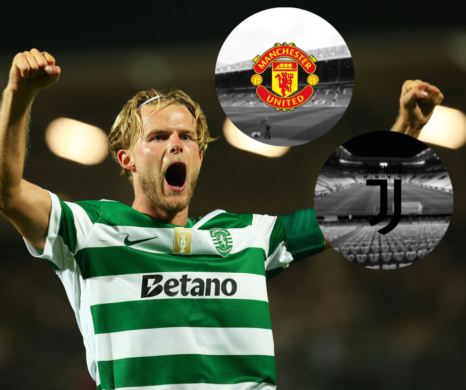 Morten Hjulmand råber med armene til siden.