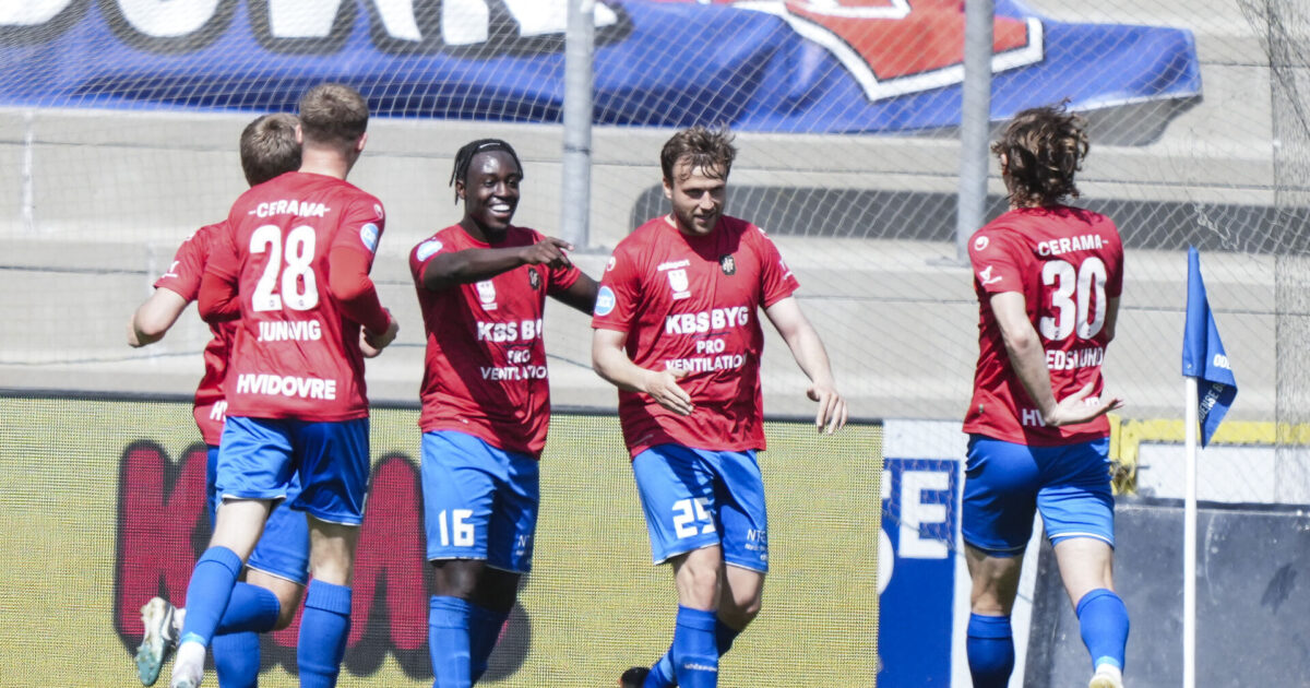 Hvidovre tager sæsonens første sejr mod ubesejrede Lyngby Foto: Claus Fisker/Ritzau Scanpix