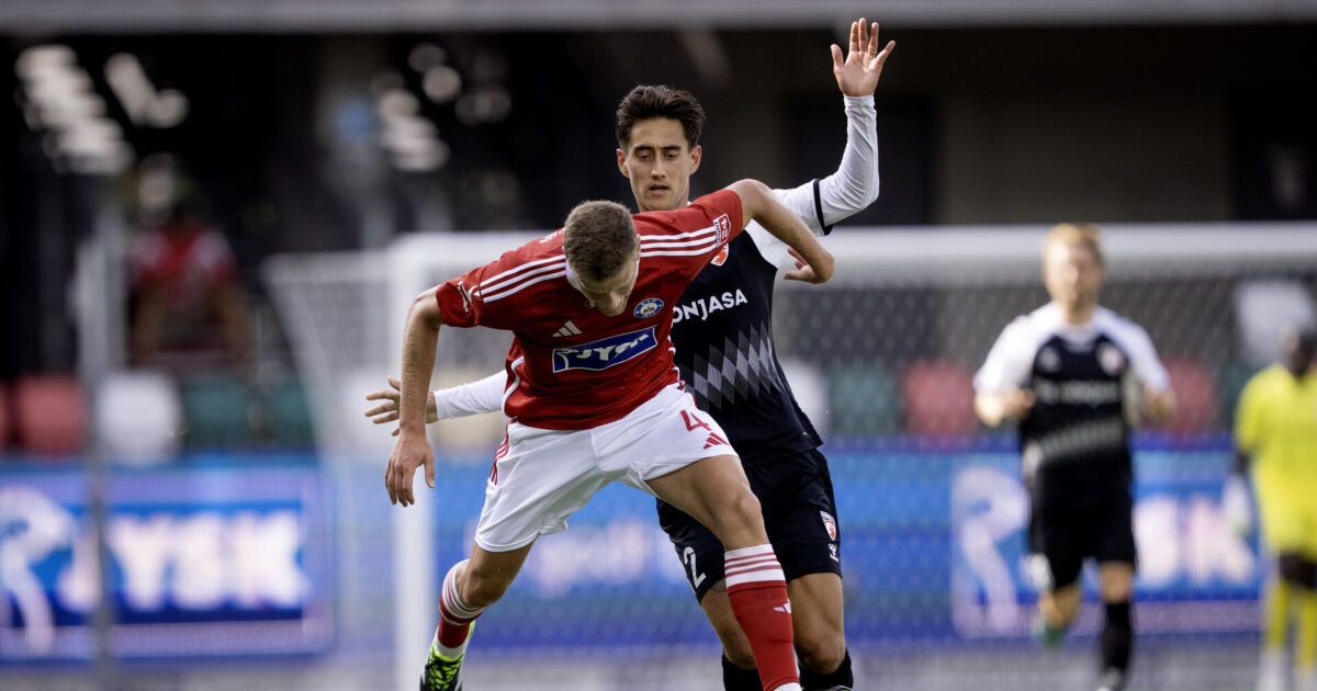 Fredericia-back kan mærke Superliga-stemningen: Viser, at vi sagtens kan være med Foto: Bo Amstrup/Ritzau Scanpix