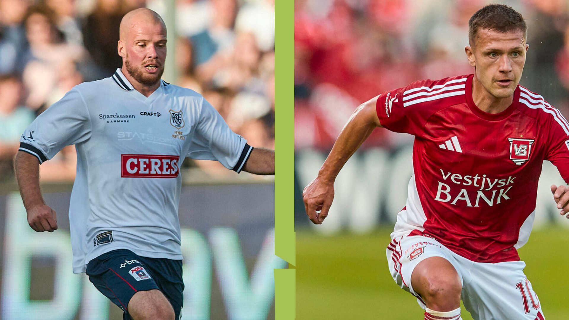 Mikkel Duelund og Nicolai Poulsen overfor hinanden.