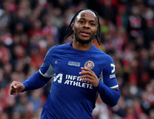 Raheem Sterling i Chelsea-trøjen