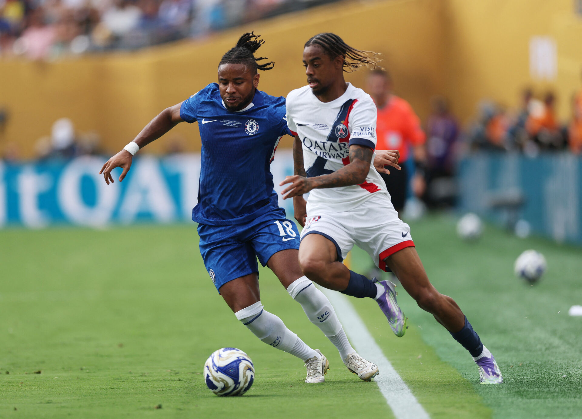 Nkunku i aktion for Chelsea.