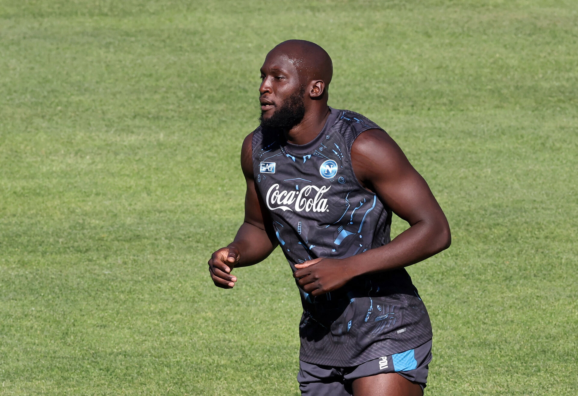 Romelu Lukaku under en træning.