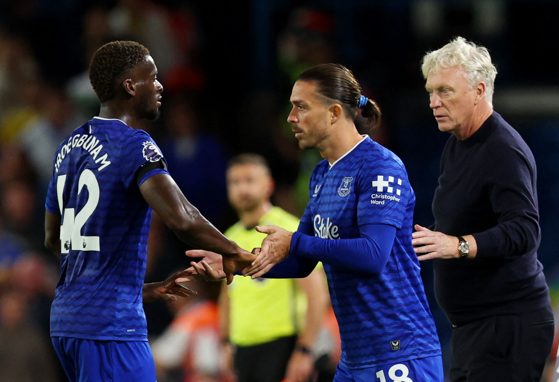 Jack Grealish fik debut for Everton