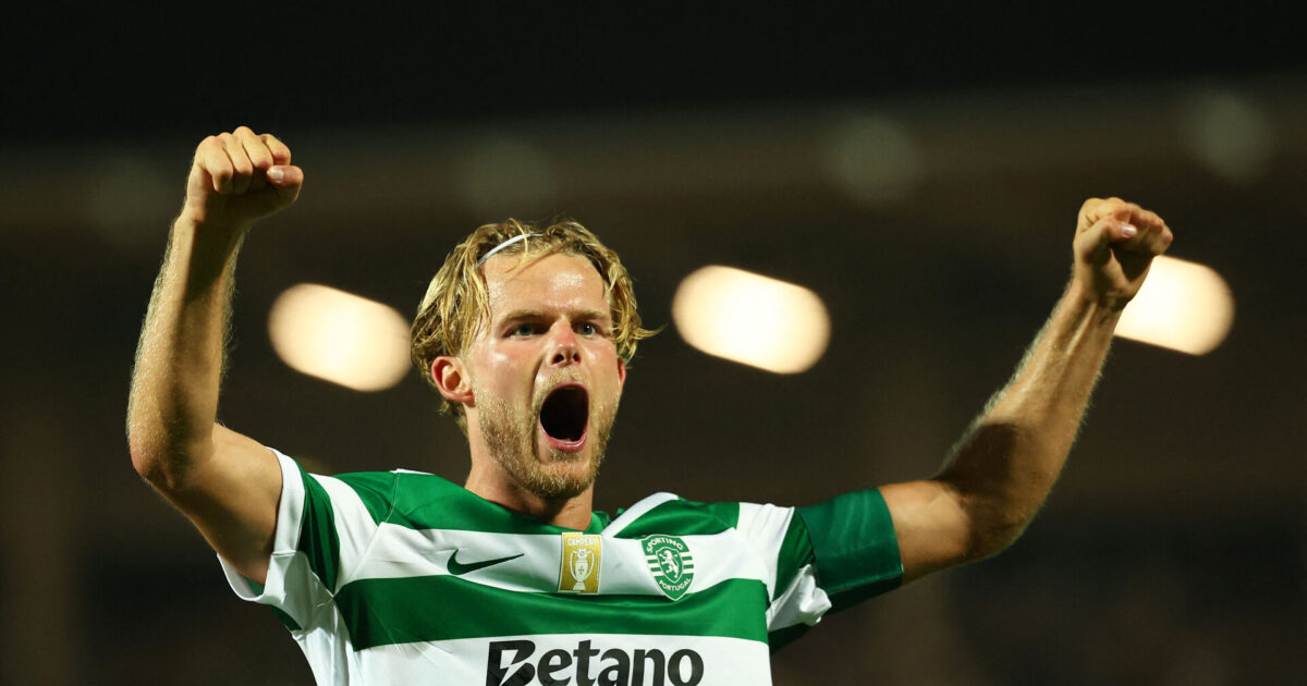 Hjulmand på tavlen, da Sporting åbnede sæsonen med sikker sejr Foto: Pedro Nunes/REUTERS