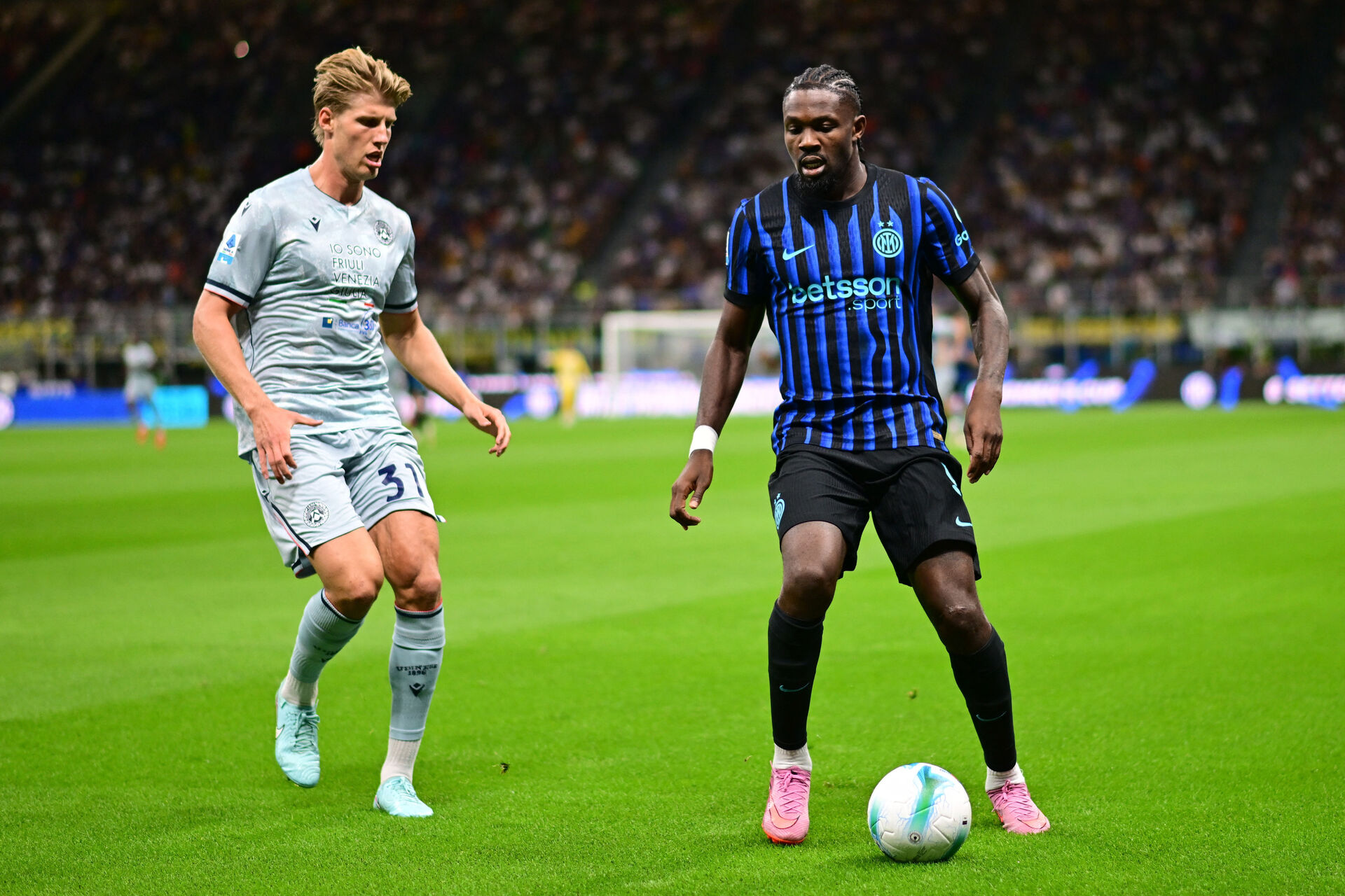 Thomas 'TK' Kristensen over for Marcus Thuram.