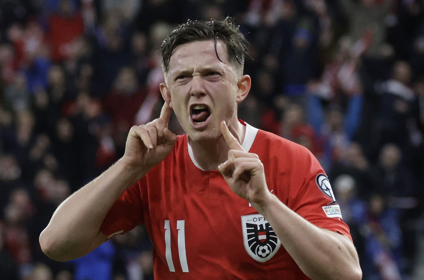 Gregoritsch jubler efter mål