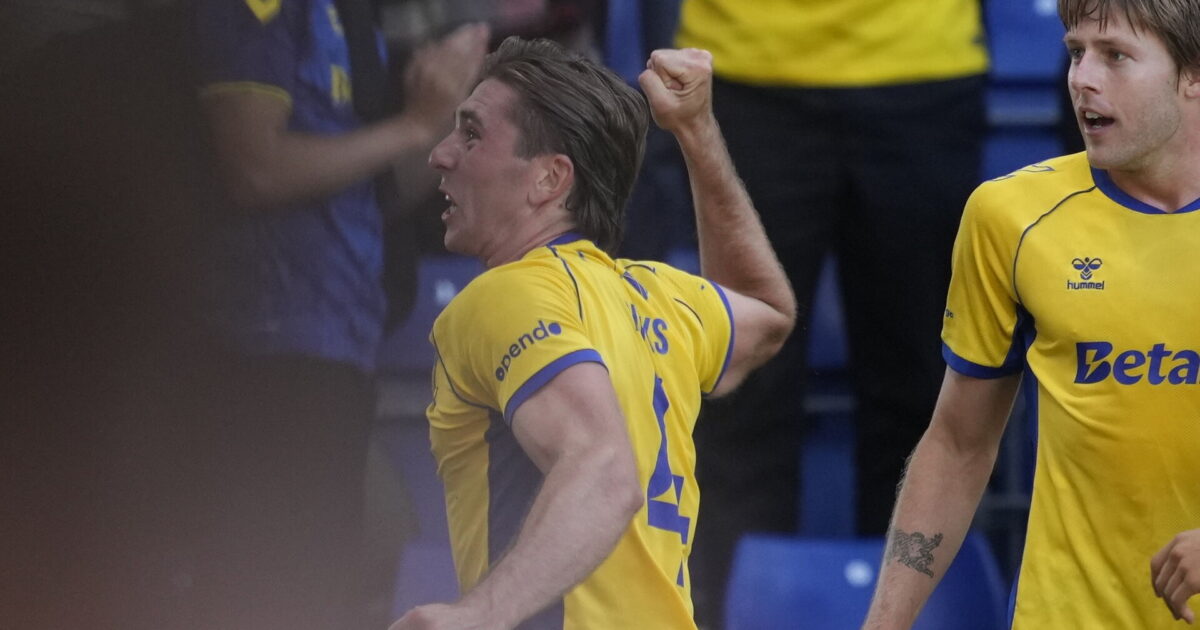 Brøndby-debutant scorede første mål nogensinde: Kom på en god dag Foto:Thomas Traasdahl/Ritzau Scanpix