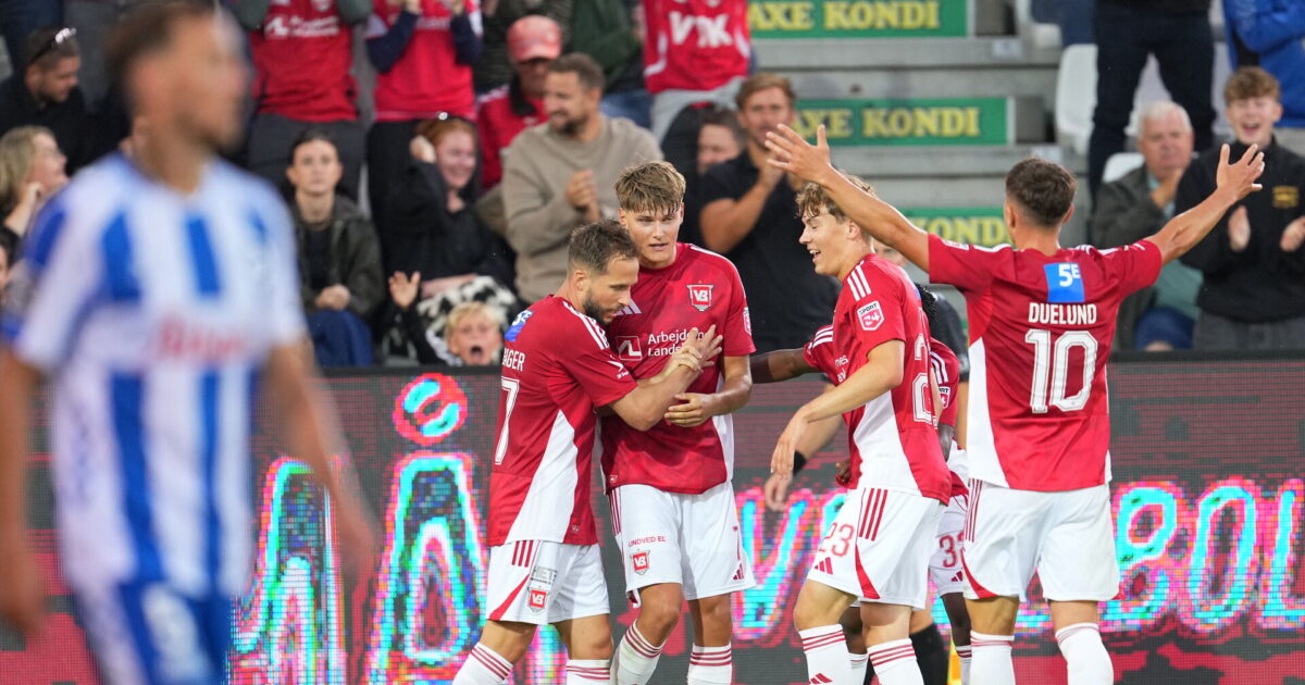 To Duelund-kasser: Vejle smadrer OB 4-0 Foto: Frank Cilius/Ritzau Scanpix