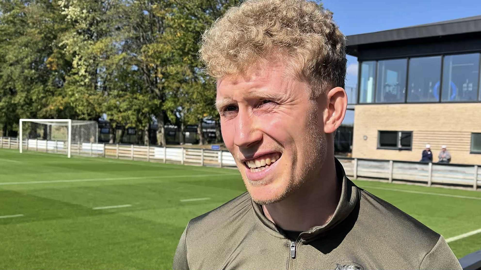 AGF's Tobias Mølgaard ved træningen på Fredensvang.