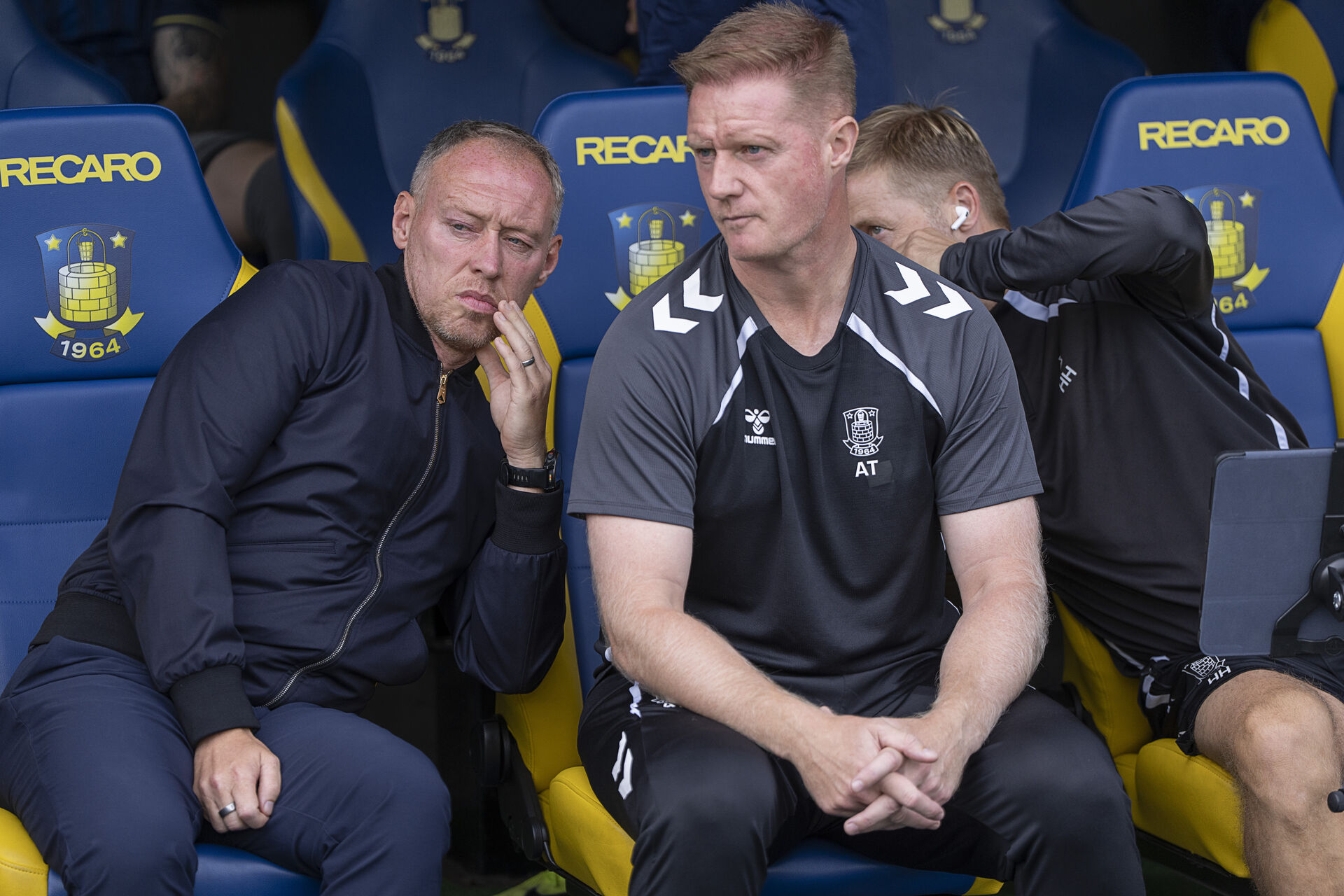 Steve Cooper og Alan Tate i Brøndby. Superliga: Brøndby IF - FC København