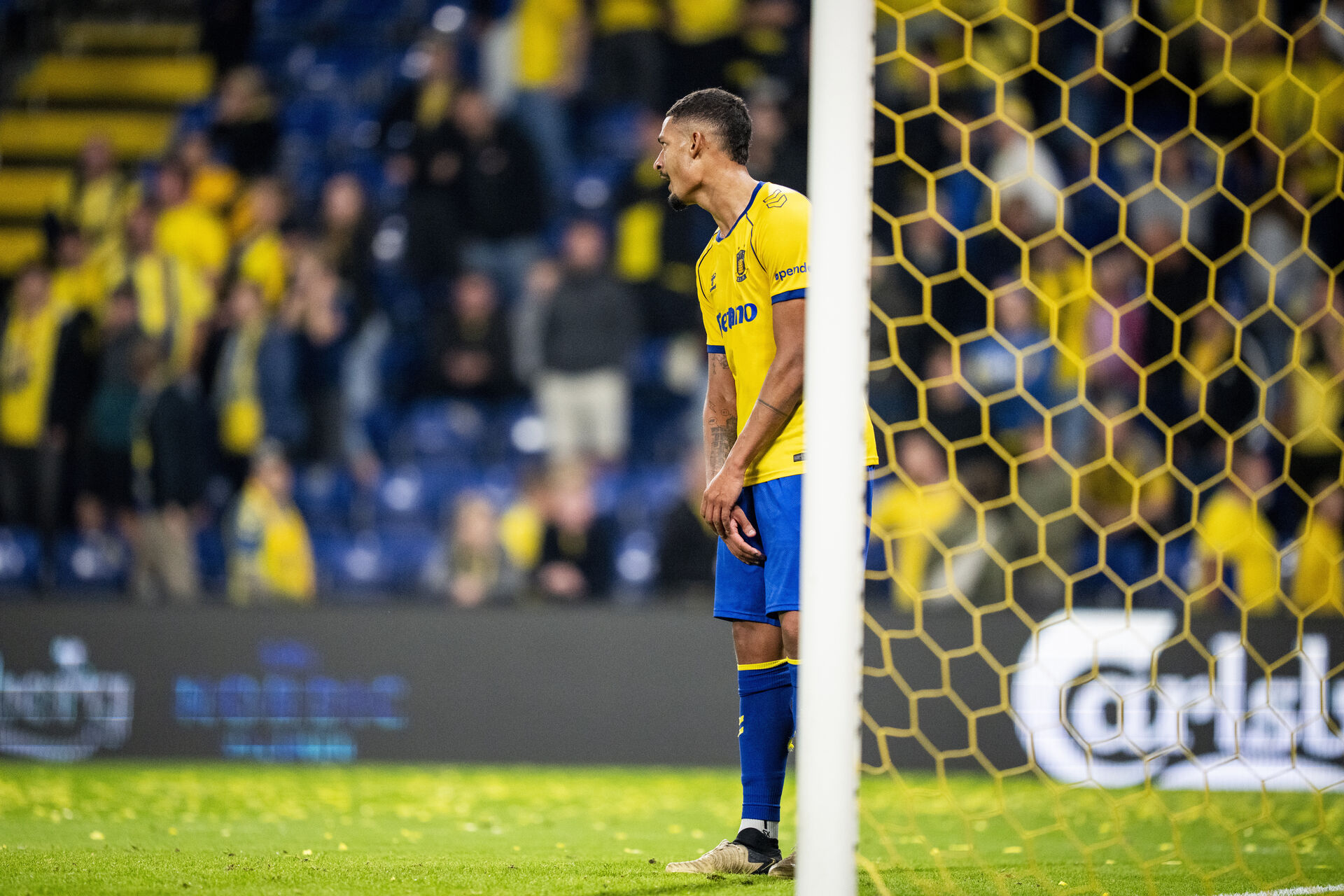 Frederik Alves i kamp mod FC Midtyjlland. Superliga: Brøndby IF - FC Midtjylland