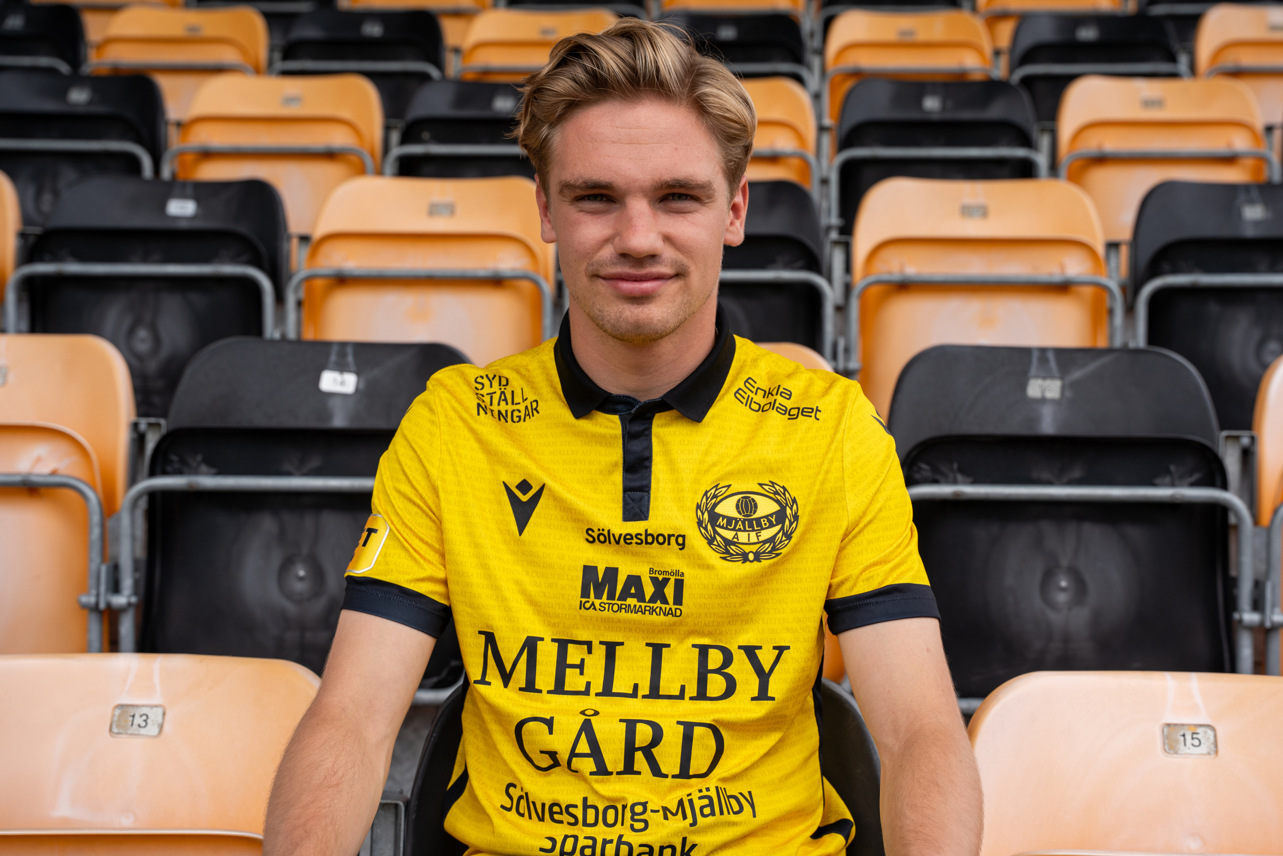 Jeppe Kjær bliver præsenteret i Mjällby