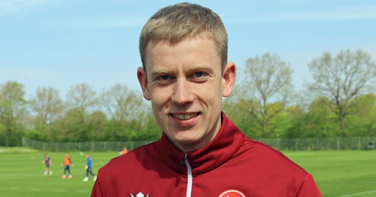 Mathias Krogh på træningsbanen i Aalborg.