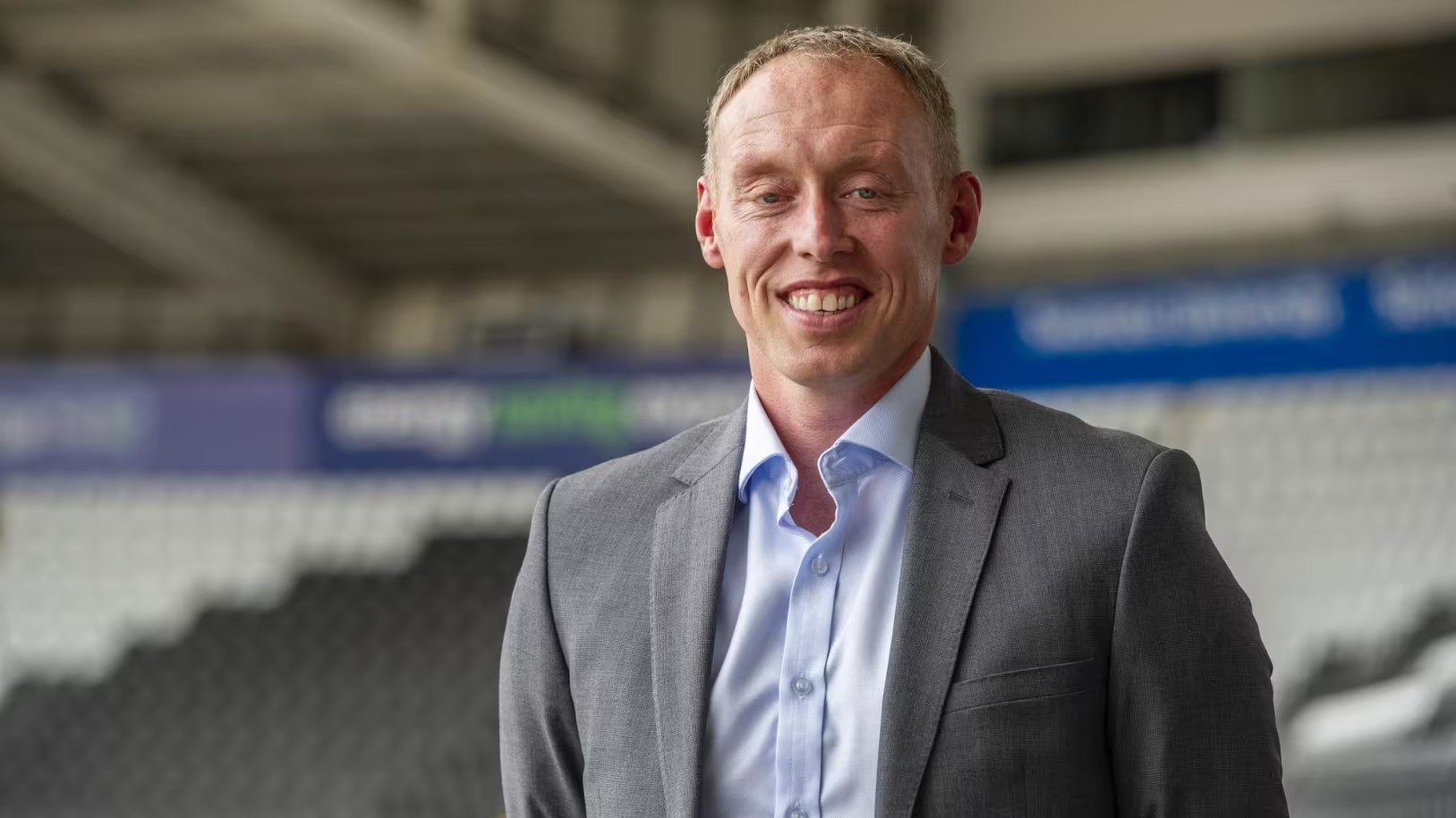 Steve Cooper ved sin præsentation som manager i Swansea City i 2019.