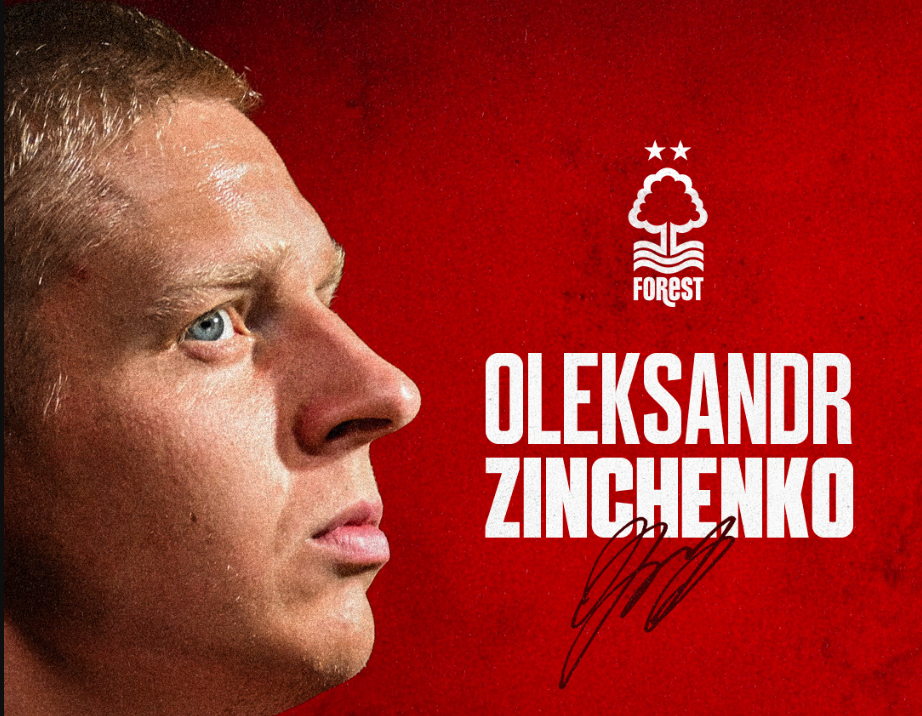 Zinchenko bliver præsenteret i Forest