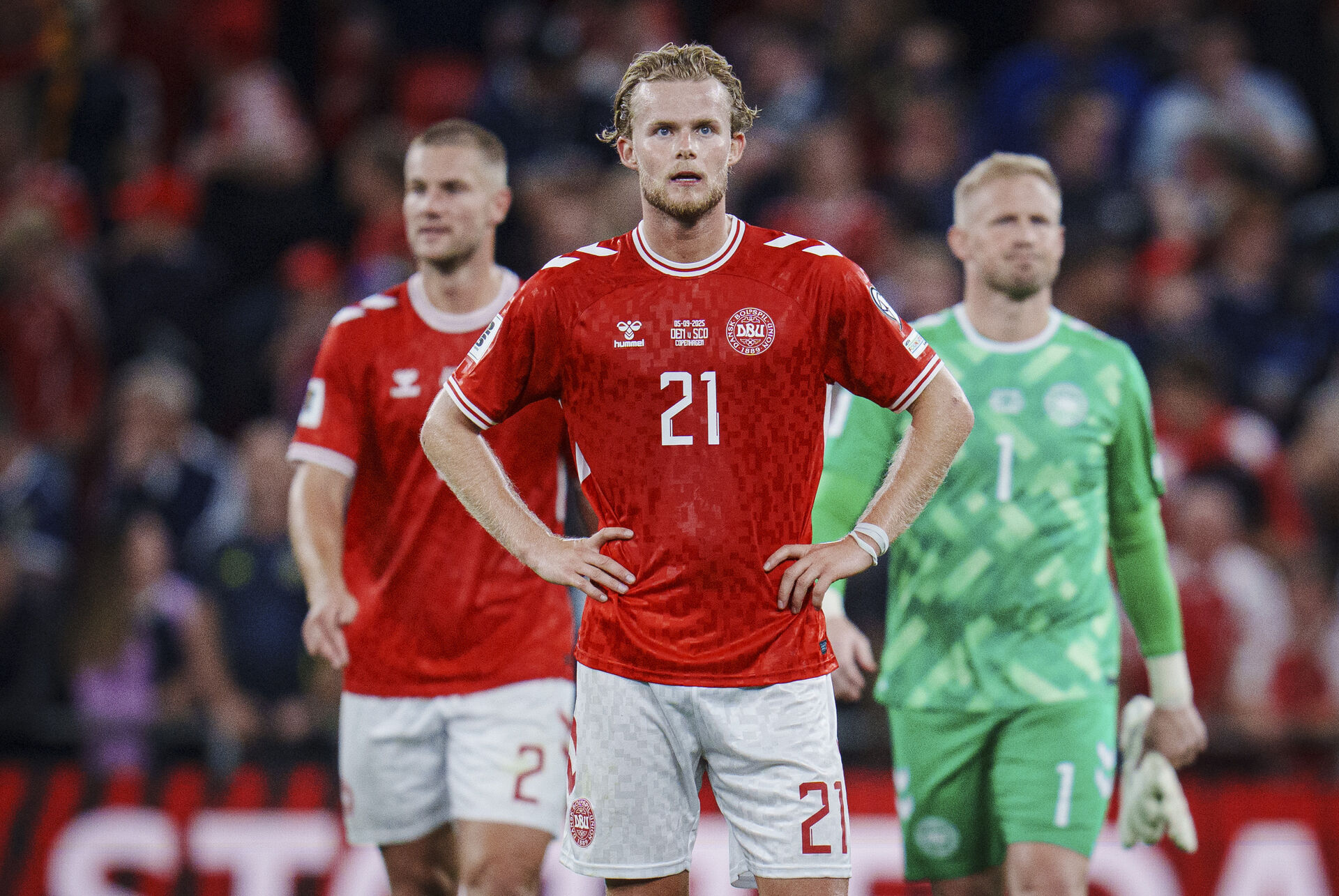 Morten Hjulmand efter landskampen mod Skotland