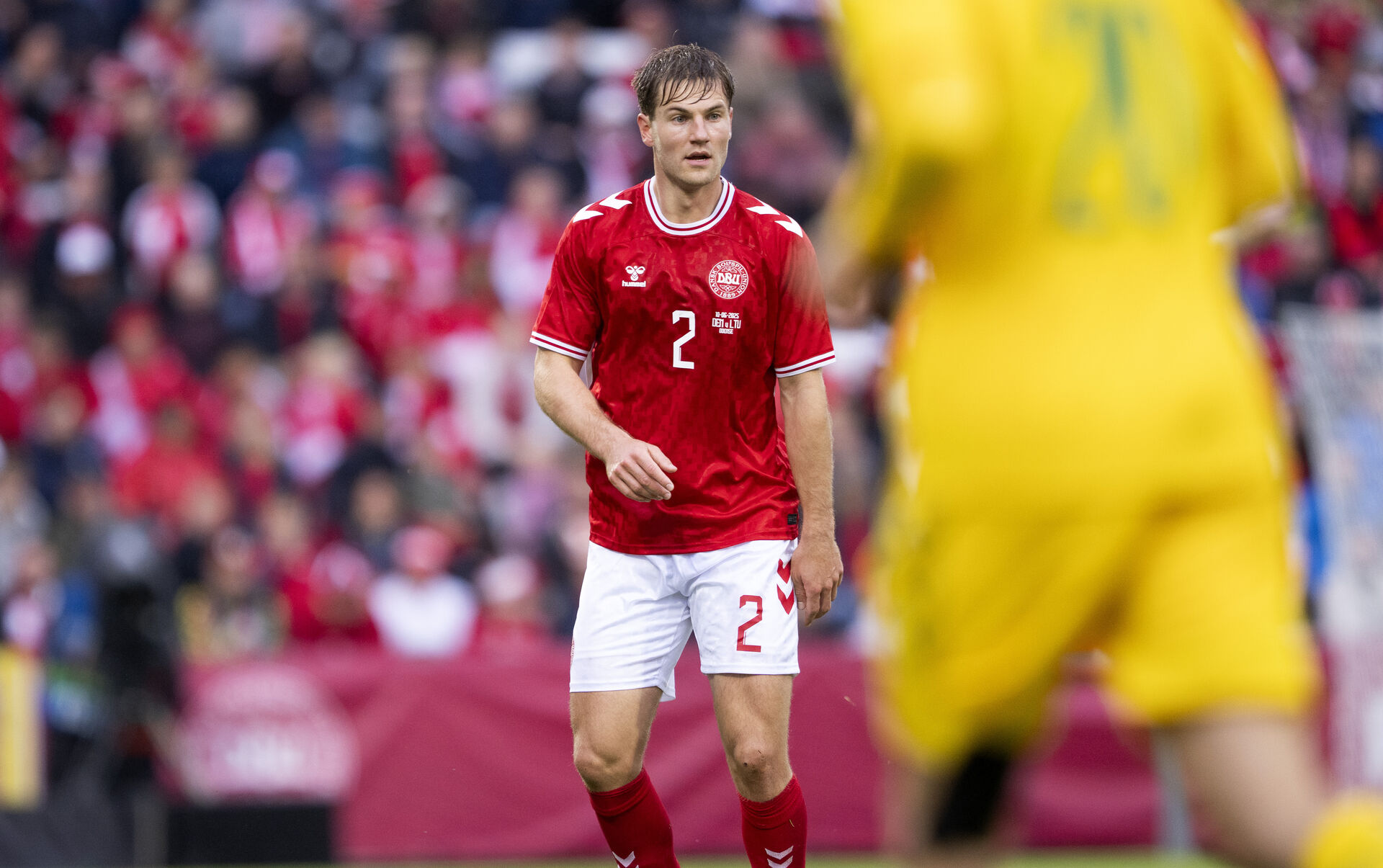 Joachim Andersen til herrelandsholdets testkamp mod Litauen.