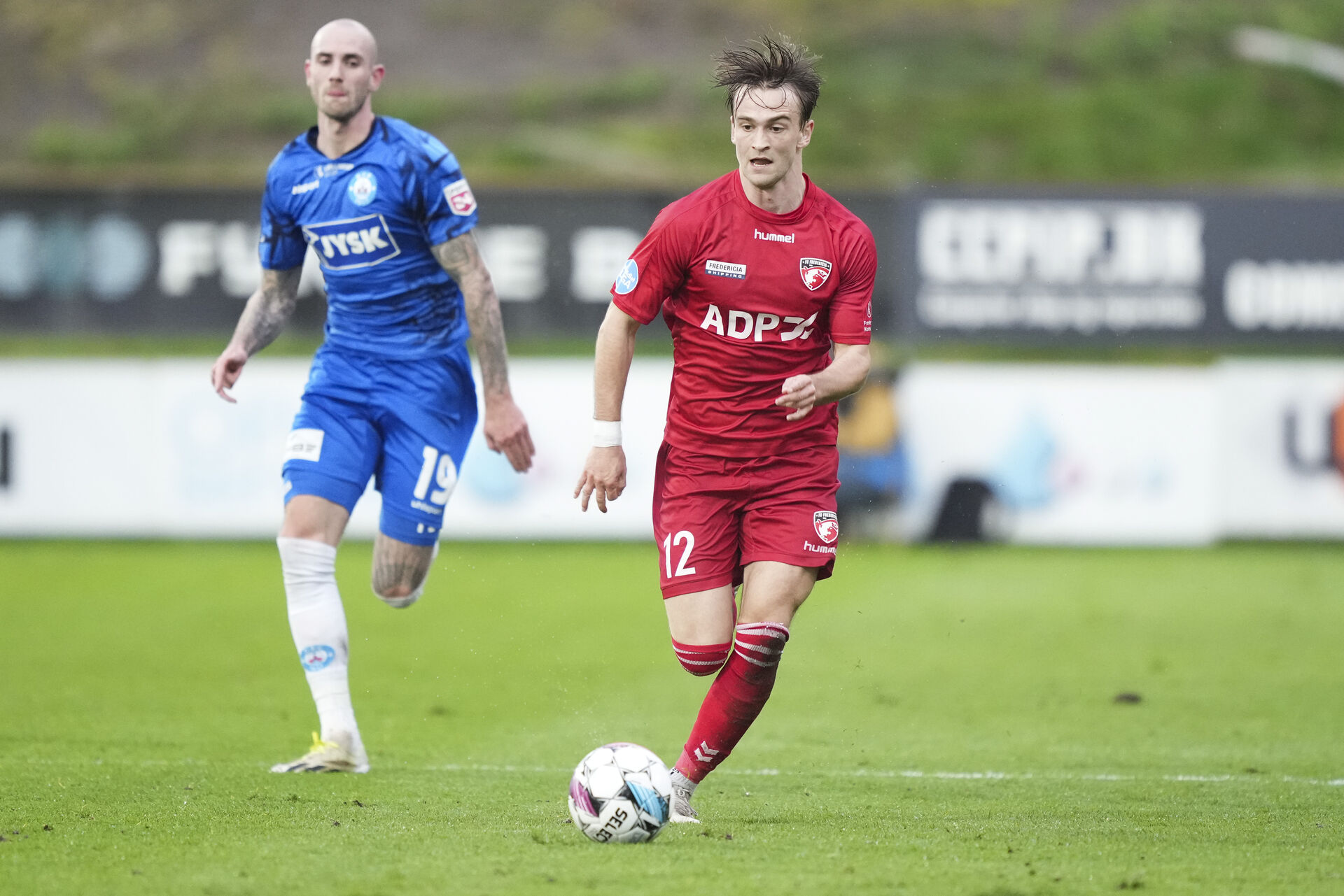 Frederik Carstensen i aktion for FC Fredericia.