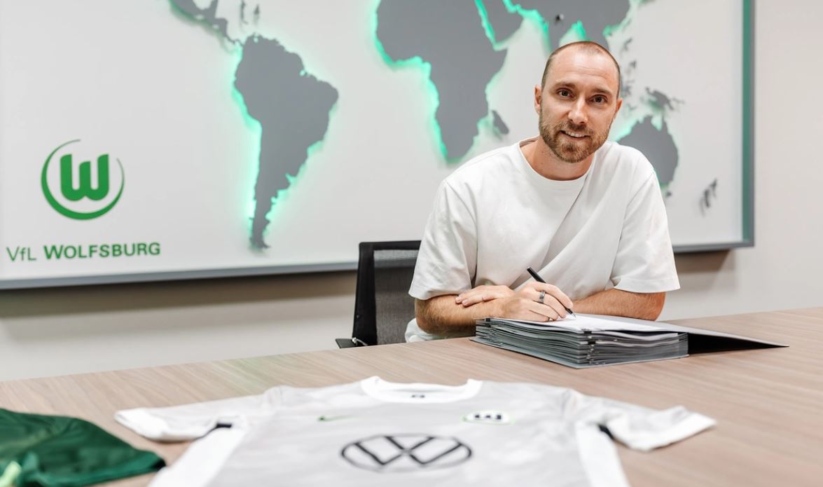 VfL Wolfsburg præsenterer Christian Eriksen.