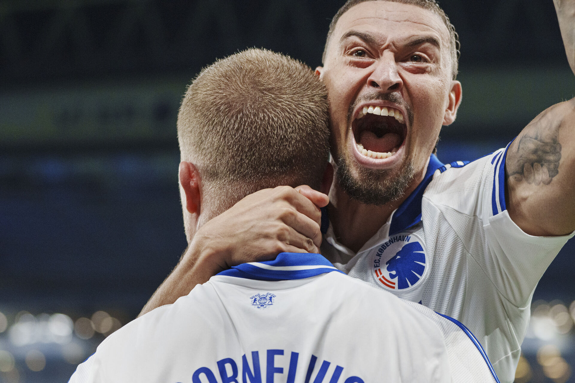 Jordan Larsson og Andreas Cornelius - DENMARK: Champions League: FC Copenhagen - FC Basel 1893