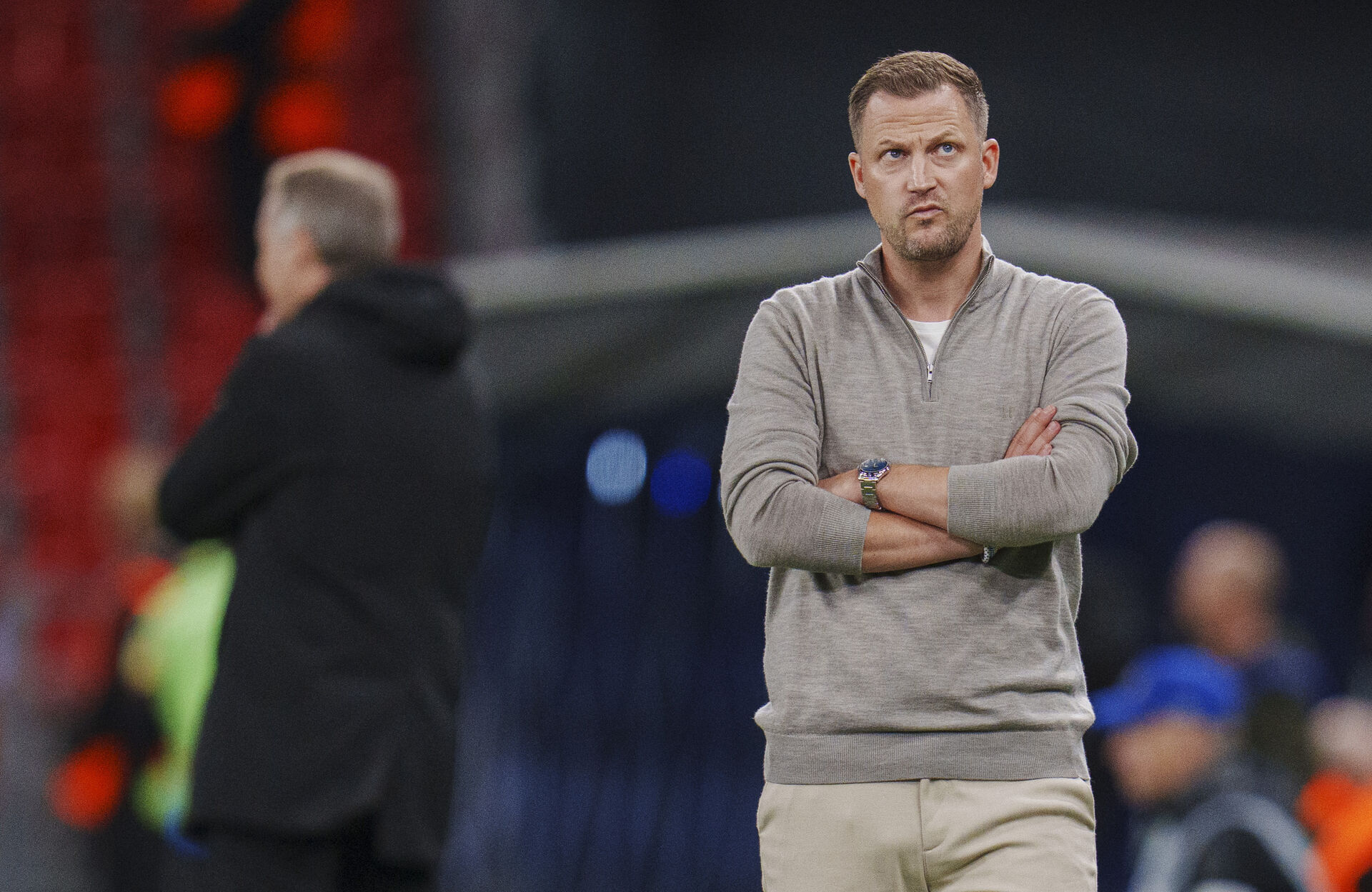 Jacob Neestrup under F.C. Københavns kamp mod Bayer Leverkusen.