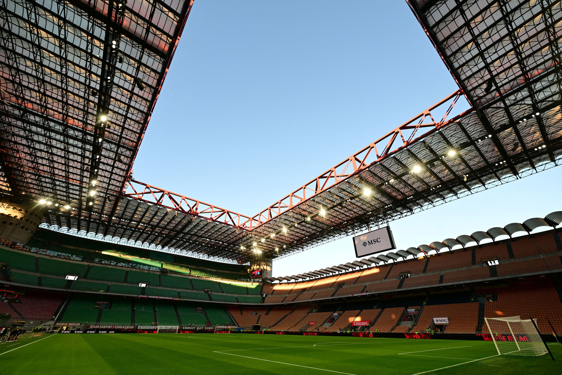 San Siro uden tilskuere.