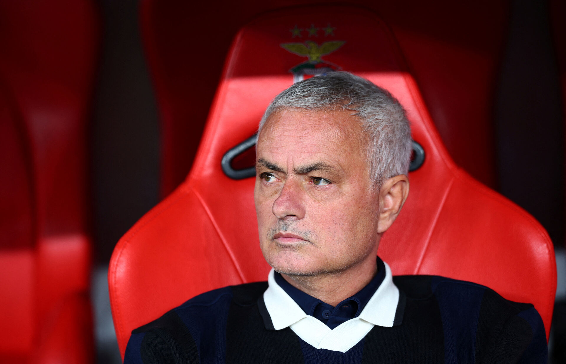 Jose Mourinho under en Champions League-kamp mellem Fenerbahce og Benfica