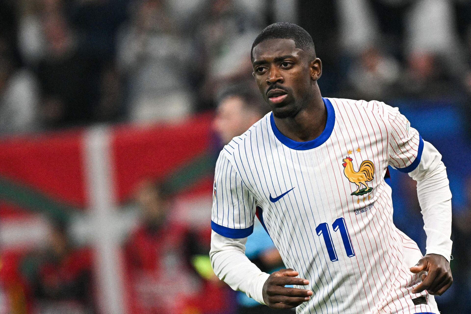 Ousmane Dembele i kamp for Frankrig