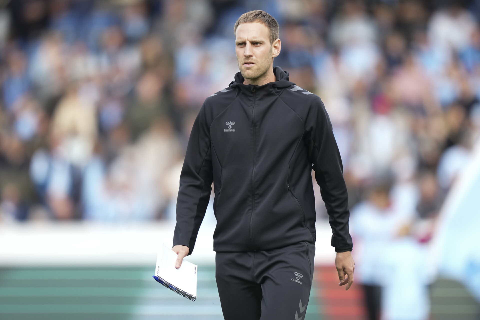 Frederik Birk efter en af Brøndby IF's kampe.