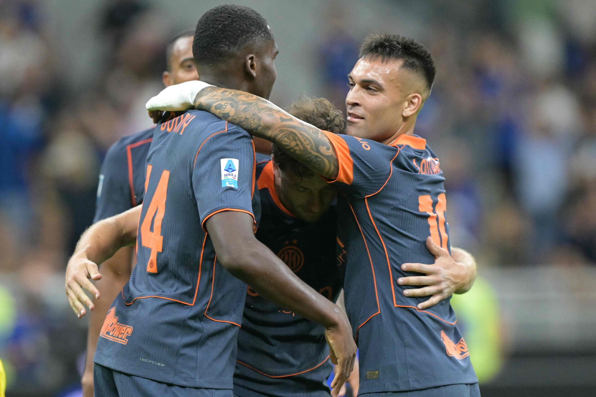 Inter-spillerne jubler over en scoring