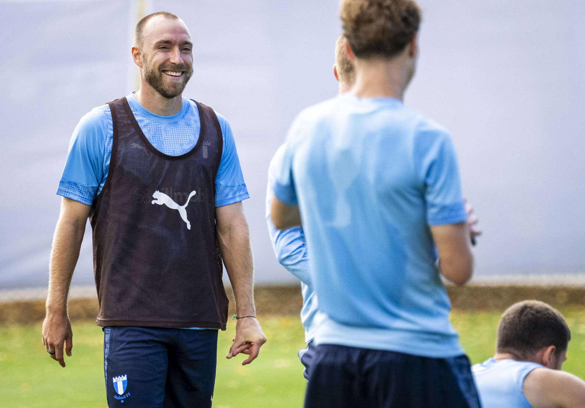 Christian Eriksen træner med for Malmö FF.