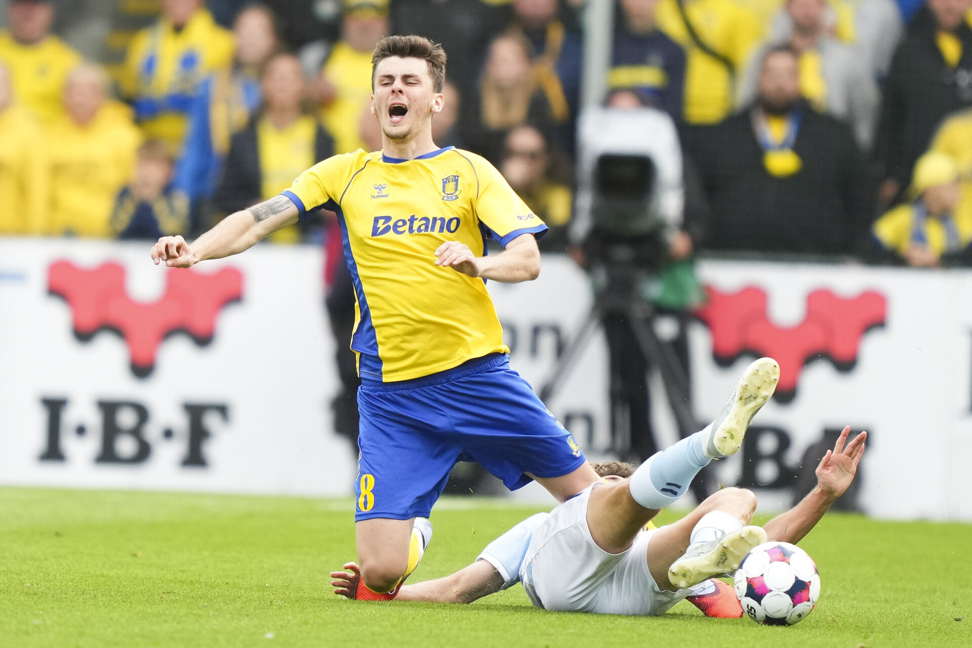Brøndby IF's Benjamin Tahirovic i kamp. Superliga: Sønderjyske - Brøndby IF