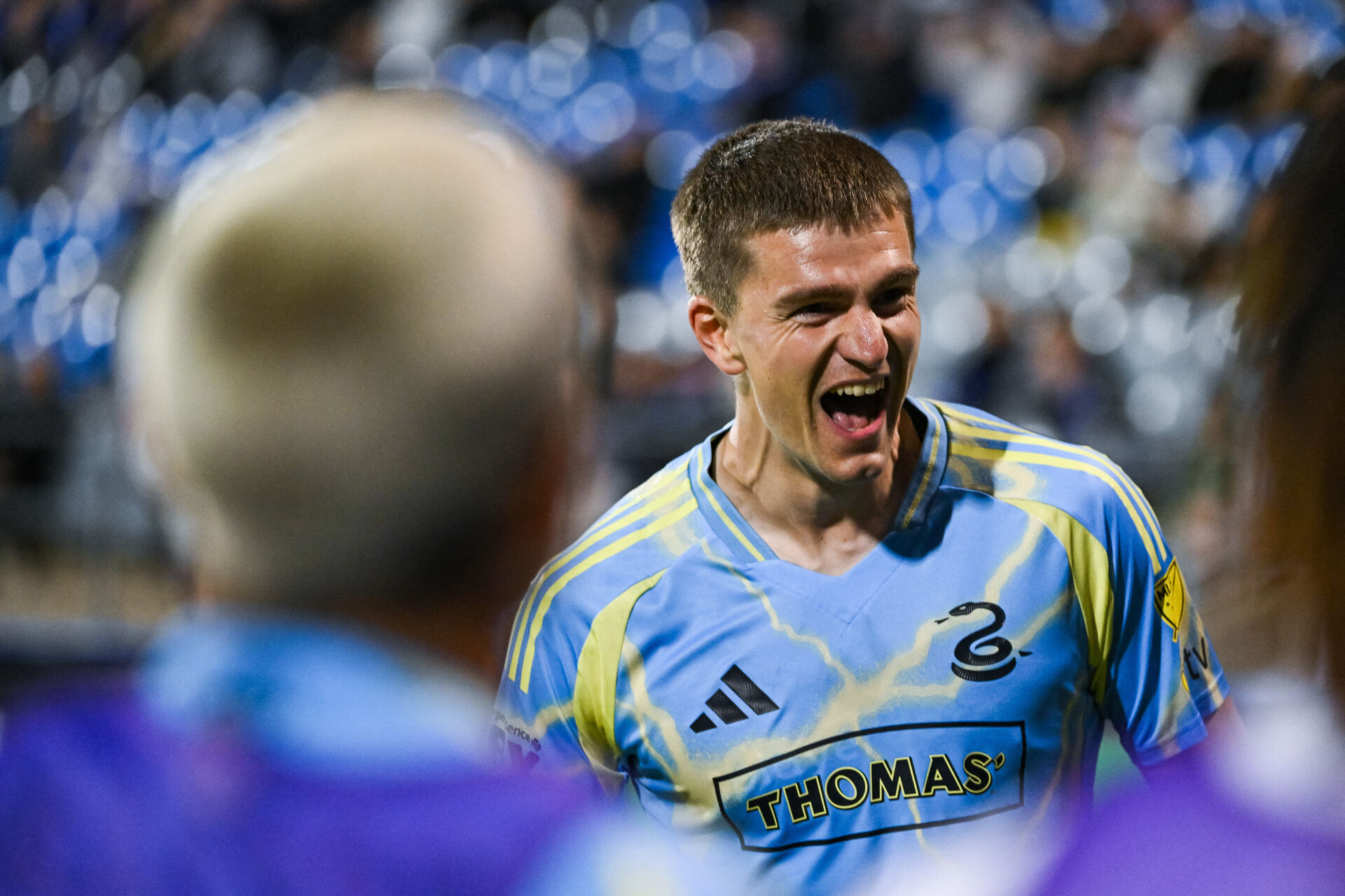 Mikael Uhre fejrer en scoring for Philadelphia Union.