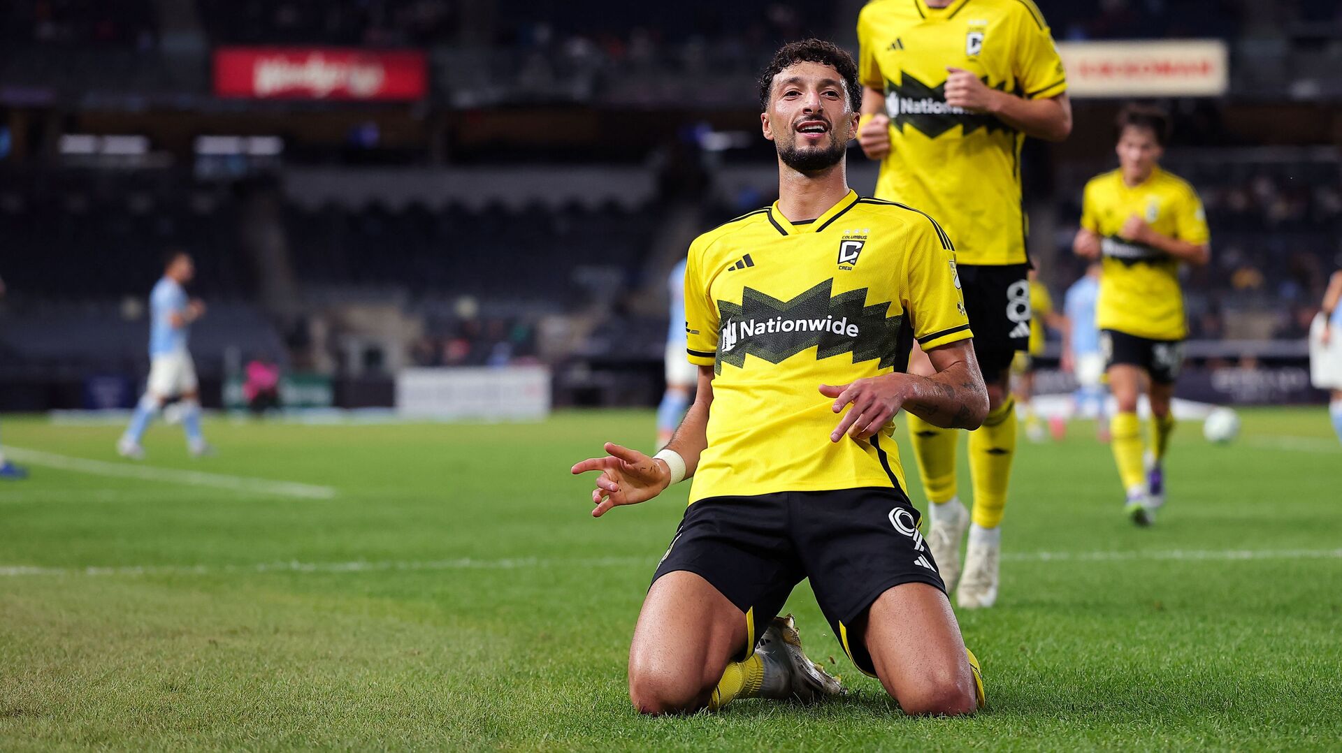 Wessam Abou Ali fejrer sit mål