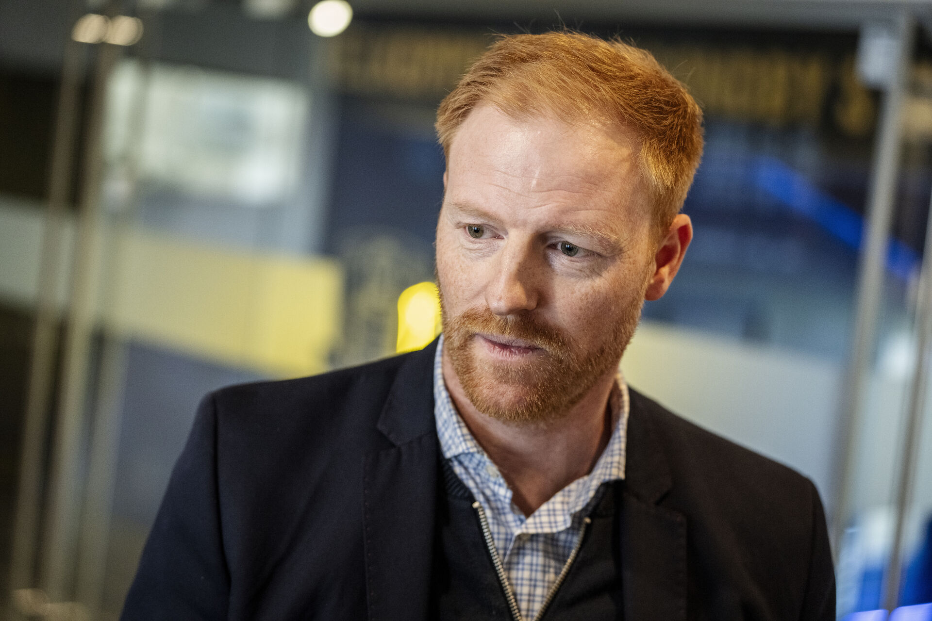 Benjamin Schmedes på Brøndby IF's træningsanlæg.