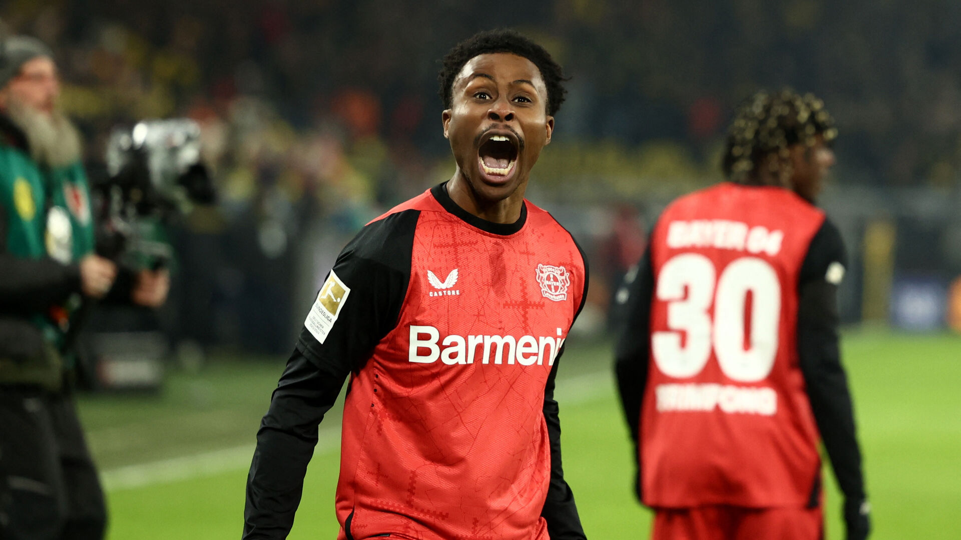 Nathan Tella har åben mund