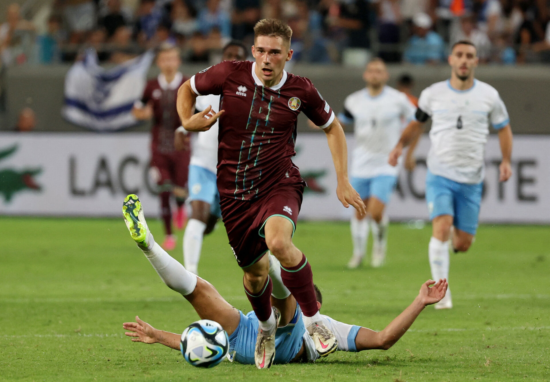 Vladislav Morozov i aktion for Belarus mod Israel.