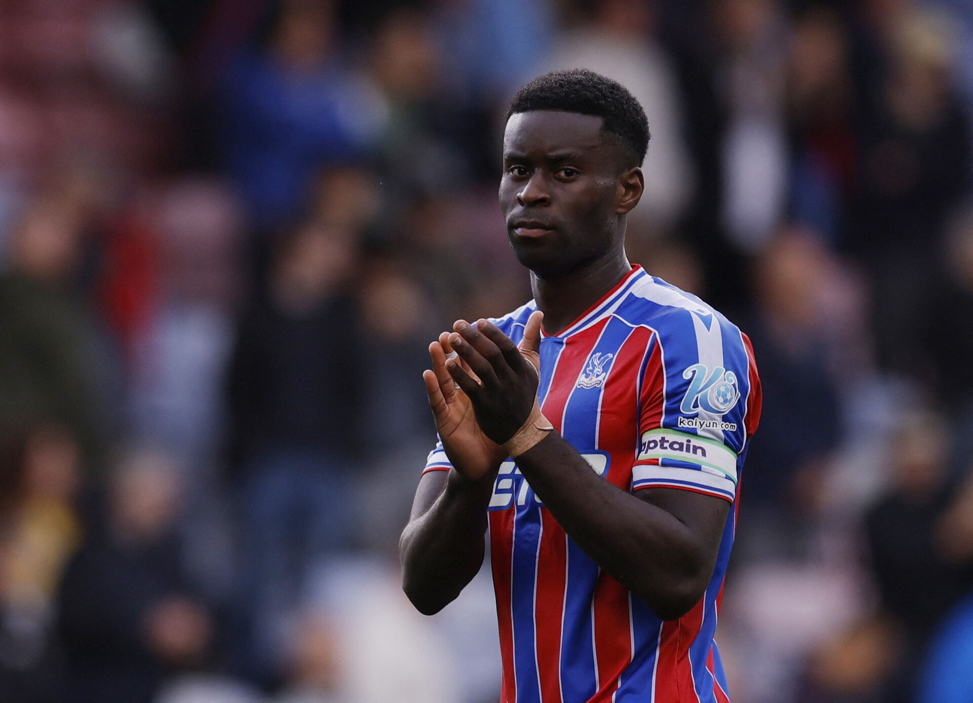 Marc Guehi klapper efter en Crystal Palace-kamp
