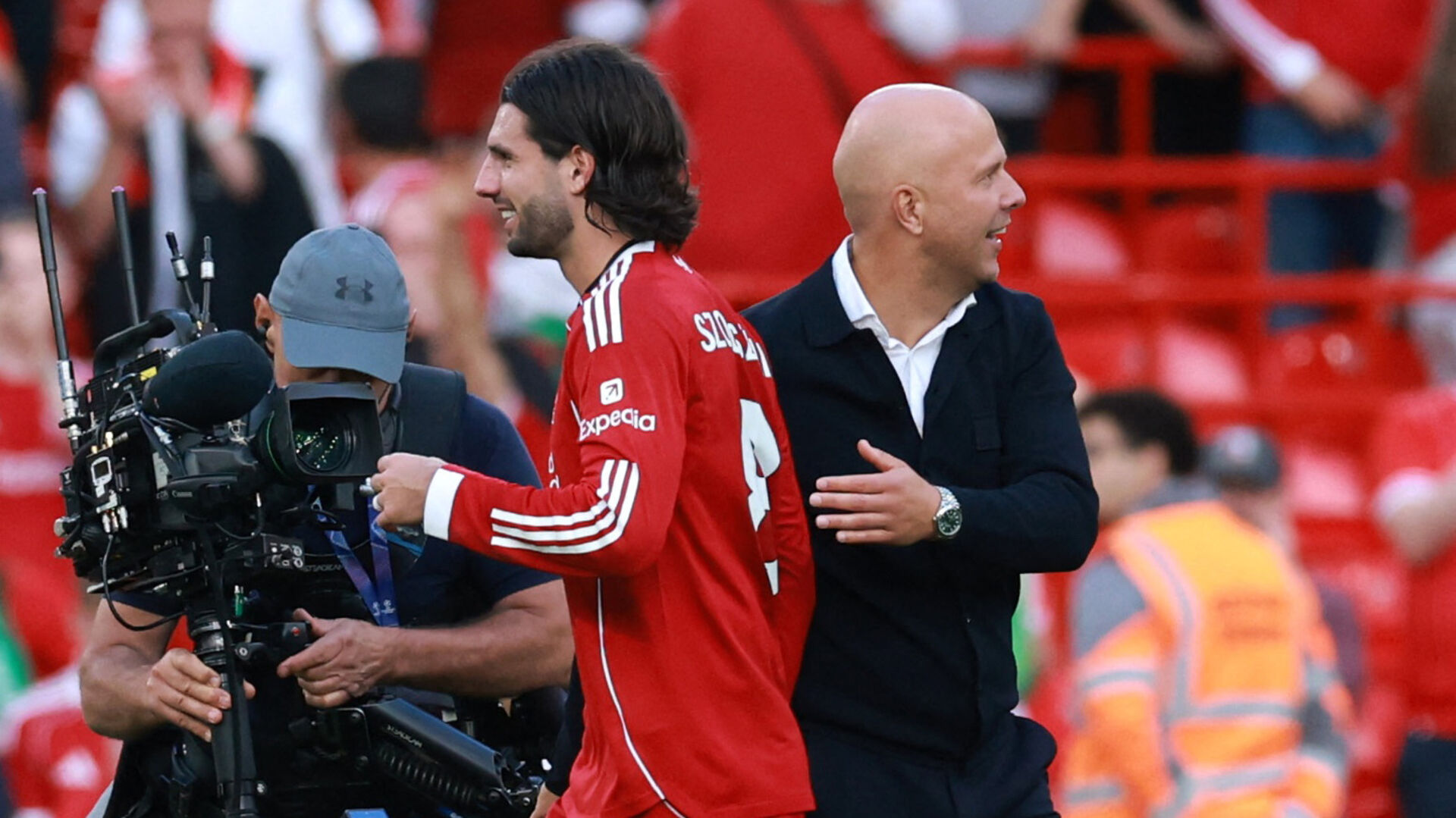 Arne Slot og Dominik Szoboszlai