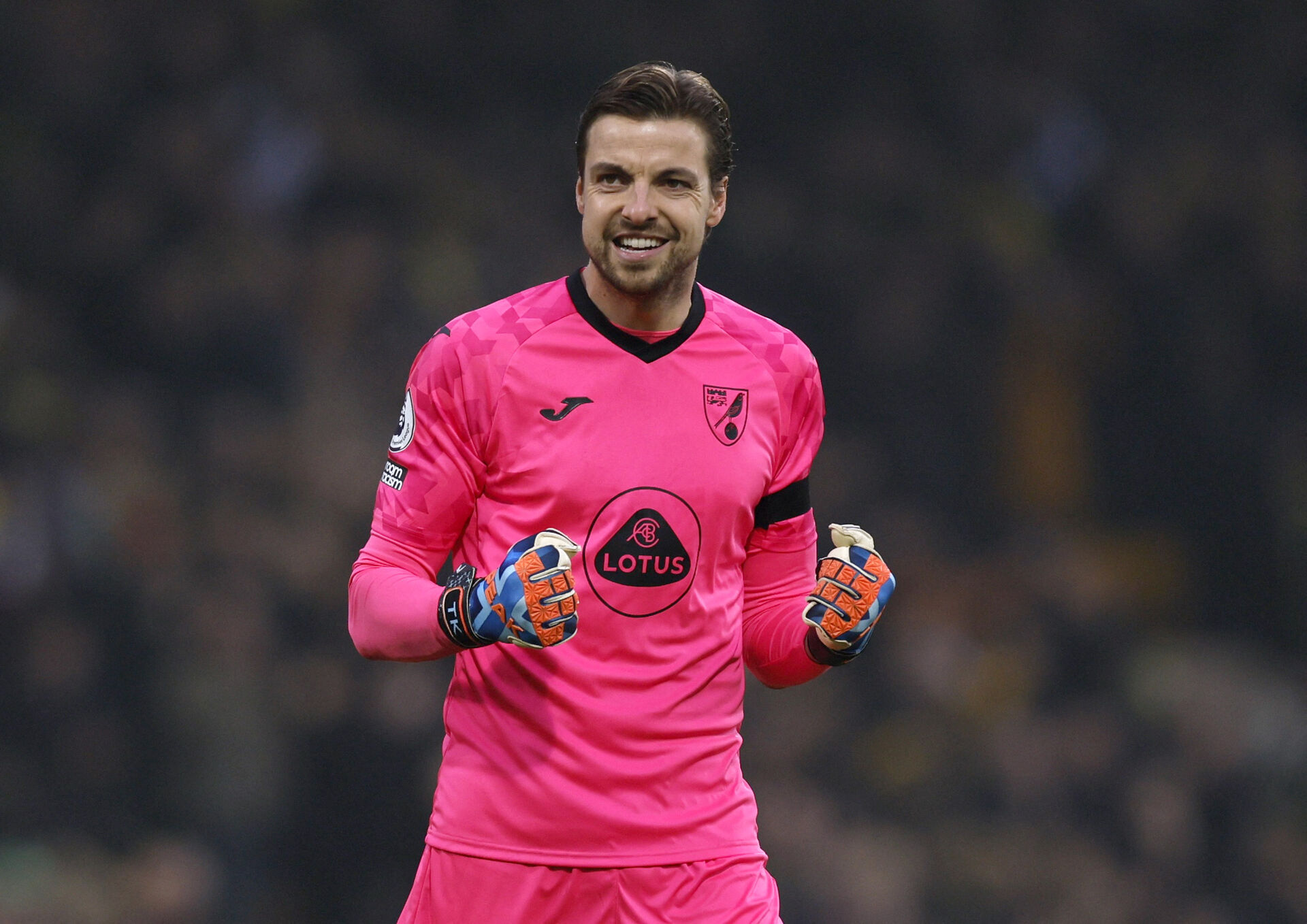 Tim Krul jubler i sin tid i Norwich.