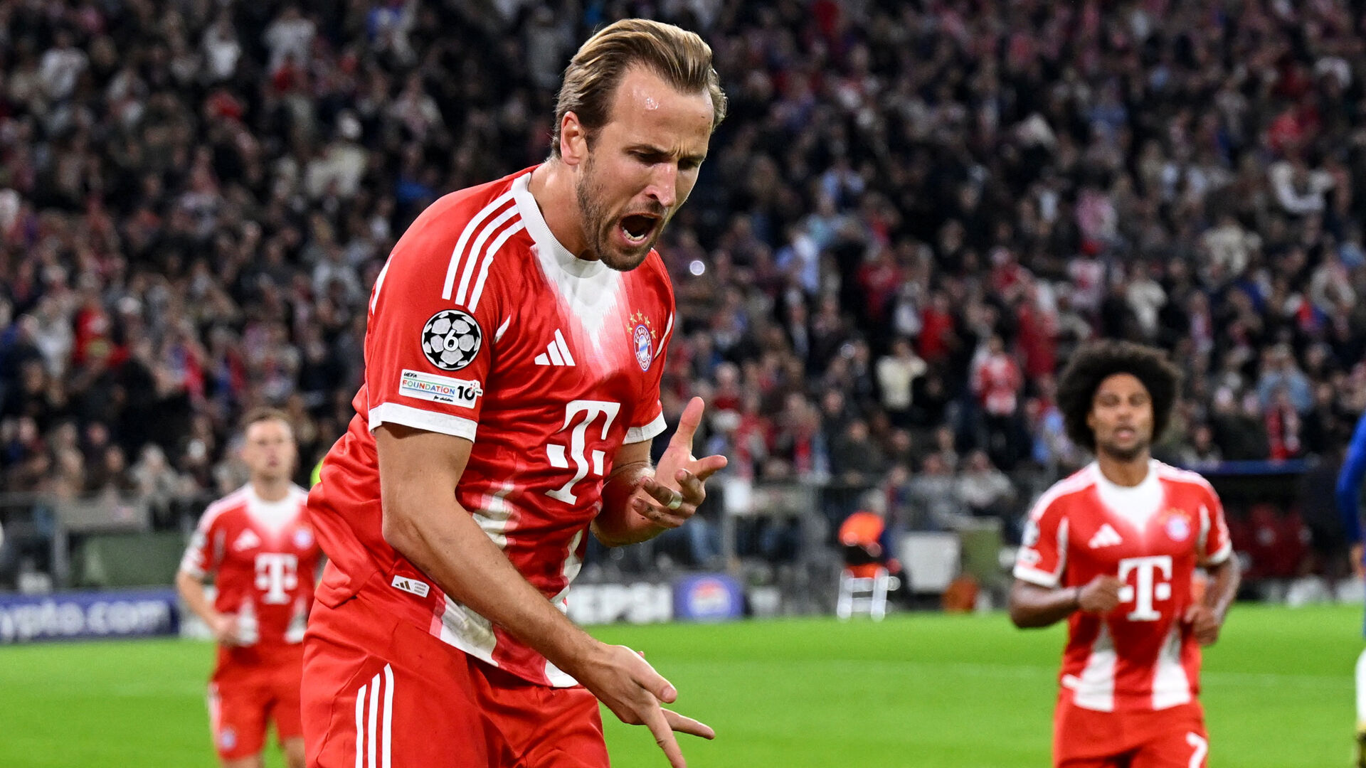 Harry Kane jubler over Bayern München mål