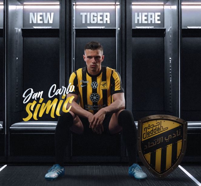 Jan Carlo Simic præsentreres i Al-Ittihad.